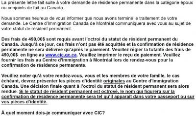 Questions Sur Le Rendez Vous De Confirmation De Residence Permanente Parrainages Et Mariages Immigrer Com