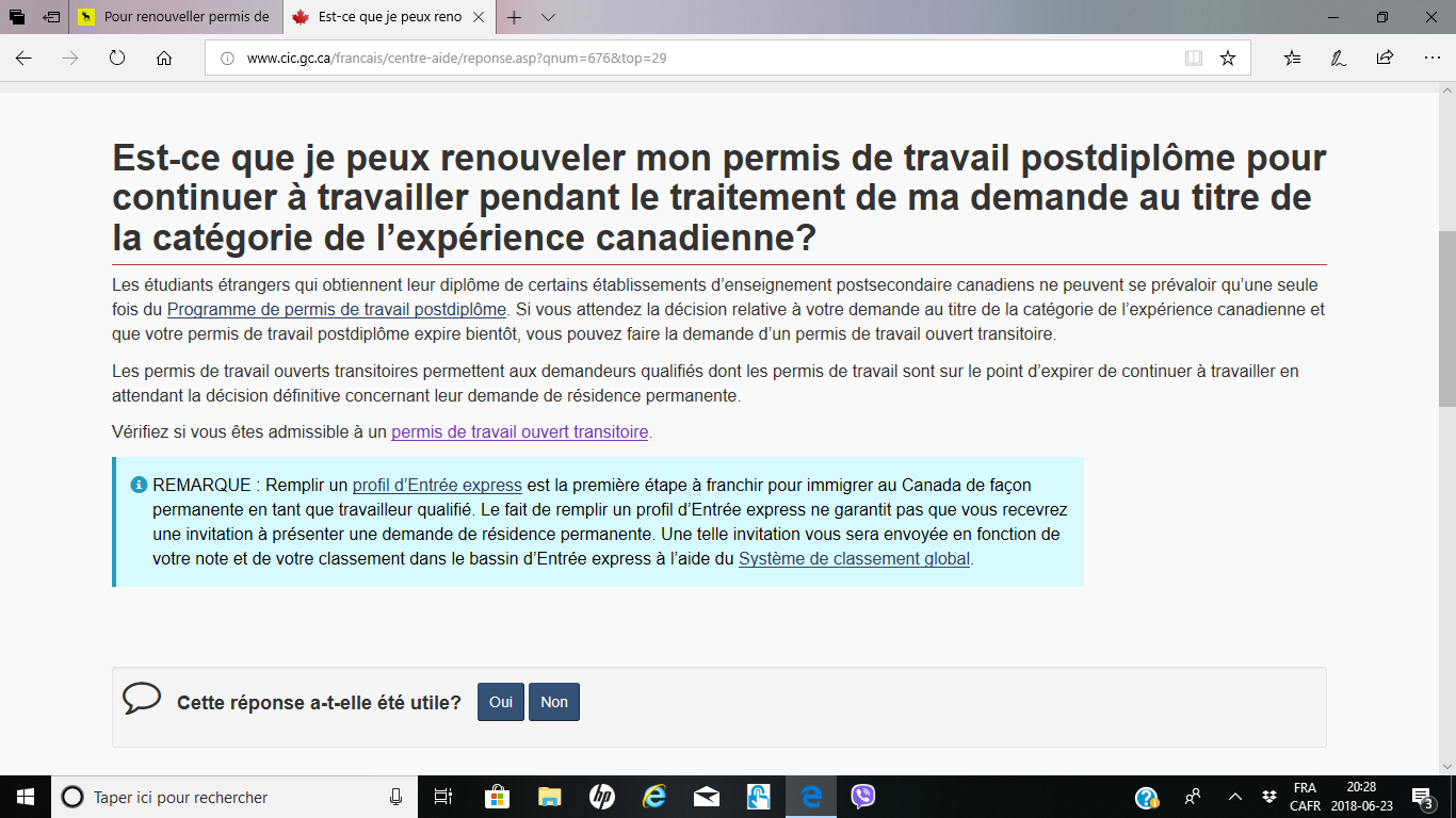 Pour Renouveller Permis De Travail Post Diplome Et Prolonger Sejour Salle D Attente Echanges De Dates Immigrer Com